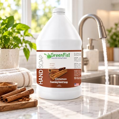 Cinnamon Scent Foaming Hand Soap Refill - 128oz US Made, GreenFist