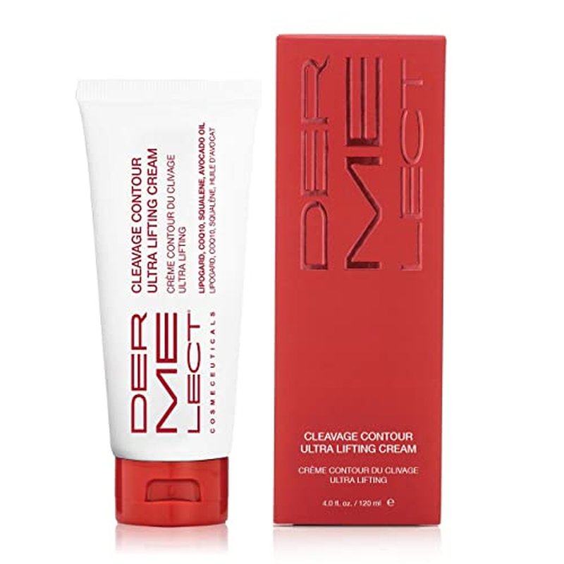 Dermelect Cleavage Contour Ultra Lifting Cream for D?collet? Anti Aging Cream with Squalene Jojoba Avocado Oil CoQ10 Hydrating Smoothing for Wrinkles Crepey Skin Sagging Bust Loss of Elasticity 4 oz