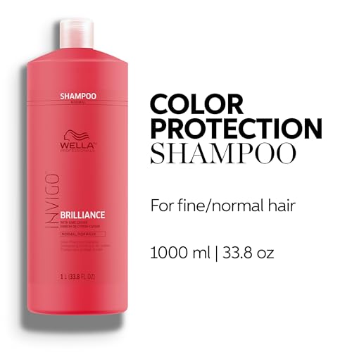Wella Invigo Brilliance Shampoo for Fine to Normal Color-Treated Hair Citrus 33.8 Fl Oz