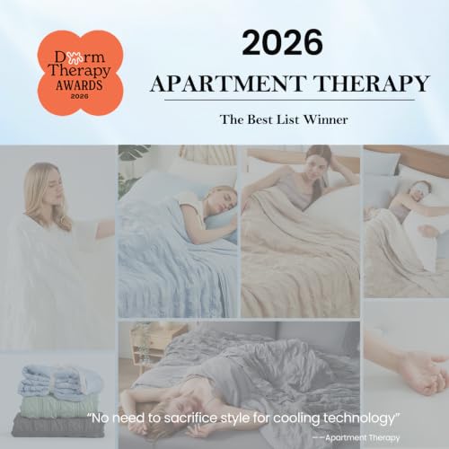 Navy Blue King Size Cooling Comforter Seersucker Blanket - Lightweight Summer Bedding