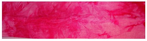 Pink Tie Dye Cotton Elastic Headbands Pack of 12 - Soft, Stretchy Sports & Fashion Hair Accessories