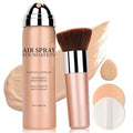 Air Brush Makeup Foundation,Flawless Airbrush Foundation for Older Women,Teenagers,Middle-aged and Mature Skin,Lightweight Moisturizing,Buildable Coverage for Smooth Radiant Skin (02 Beige)