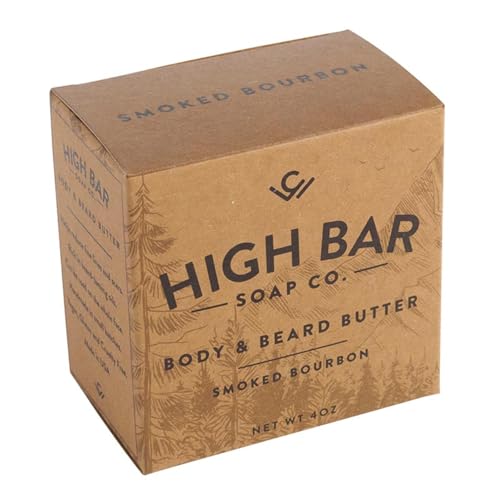 Beard Butter for Men ? Smoked Bourbon Scent ? 4oz Natural Beard Conditioner & Softener for Grooming, Hydration, and Styling