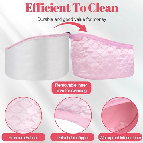 TEPENAR Pink Hair Steamer for Deep Conditioning - 10-Level Fast Heating & Home Use