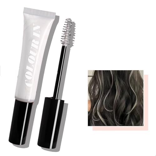 Easilydays White Temporary Hair, 10 Colors Temporary Hair Chalk Hair Dye, Washable Hair Color Makeup Christmas Hair Accessories for Girls,Kids Adults Cosplay Festivals Hair DIY Party, #03 White