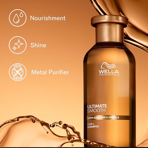 Wella Professionals Ultimate Smooth Shampoo 33.8 Fl Oz - Detox & Frizz Control