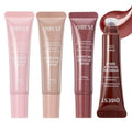 4-Piece Hydrating Lip Gloss Set, High Shine Glass Finish Plumping Lip Jam, Moisturizing Jelly Lipstick Gift for Women
