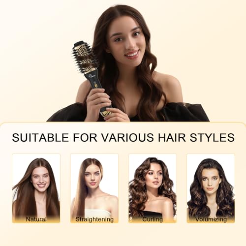 iMESA 4-in-1 Hot Air Brush Dryer Styler 1000W - Volumizer & Straightener