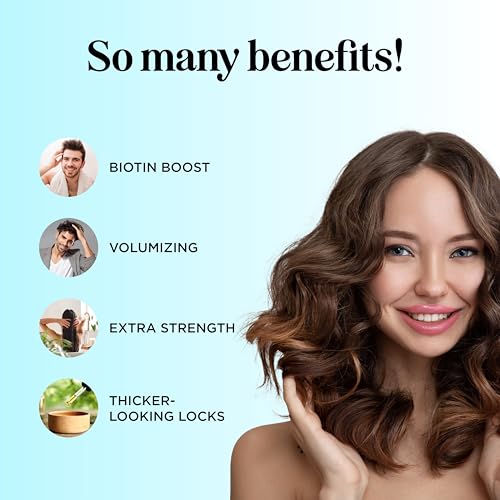 Biotin Conditioner for Thinning Hair - Volumizing, Sulfate & Paraben-Free, 32 Fl Oz - Original Pack