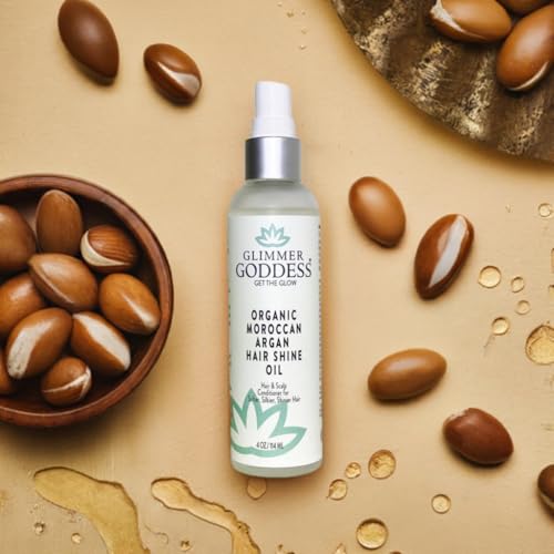 Organic Moroccan Argan Oil Hair Spray for Frizz Control & Shine - 4 oz