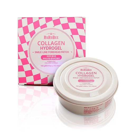 Smile Line Hydrogel Mask - Collagen & Snail Mucin Face Patches for Wrinkles - 90 Sheets Bulk