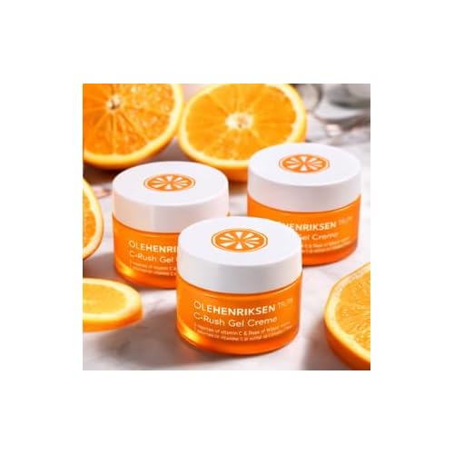 Ole Henriksen C-Rush Vitamin C Gel Moisturizer, Travel Size 0.5 oz (Pack of 4) | Lightweight Hydrating Face Moisturizing Gel-Cream | Citrus-Scented | Total 2.0 oz