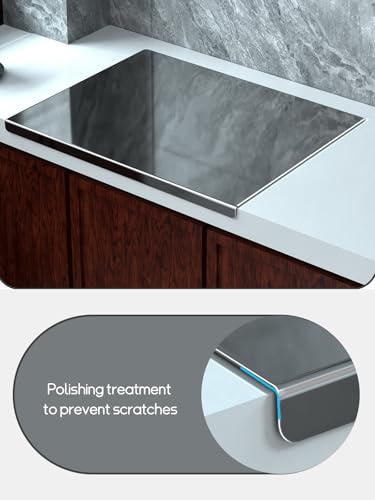TaiSENtric 19.6 x 15.3 Inch Titanium Cutting Board Non-Toxic & Dishwasher Safe