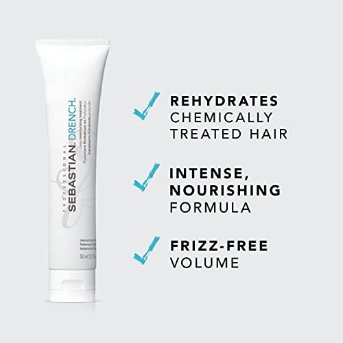 Sebastian Professional Drench Deep Moisturizing Treatment, For Dry & Chemically Treated Hair