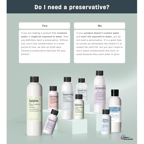 Optiphen Plus Preservative for Cosmetics,Optiphen Natural Presevative For Lotions Making DIY Productes, Serums (4 Ounce / 118 mL)