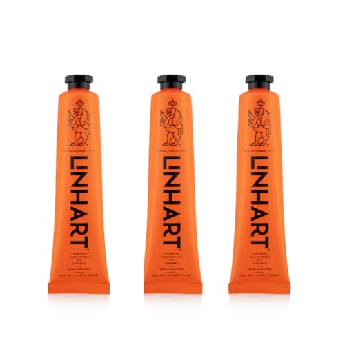 Linhart Enamel Care Toothpaste for Sensitive & Normal Teeth - Mint Flavor, Pack of 3, 3.4 Ounces