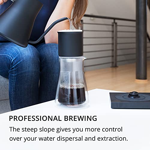 Pour-Over Coffee Maker Set with Dripper, Glass Carafe & Filters - Variation of XF