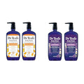 Dr Teal's Body Wash with Epsom Salt Pack of 2, 24oz & Sleep Blend Body Wash with Melatonin Pack of 2, 24 fl oz