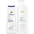 Dove 2-in-1 Shampoo & Conditioner and Deep Moisture Body Wash Set