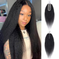 Kinky Straight 2x6 HD Lace Frontal Closure 12 Inch Brazilian Virgin Human Hair - Natural & Pre Plucked