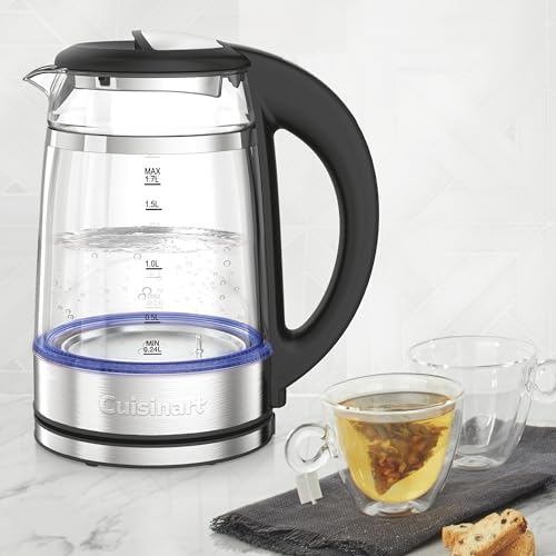 Cuisinart 1.7L Glass Electric Kettle with Variable Temperature & Touchscreen