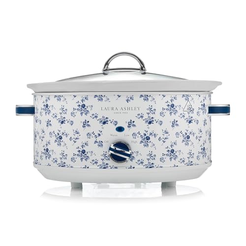 China Rose 6.8 Quart Slow Cooker - Large Capacity Family-Friendly Kitchen Appliance