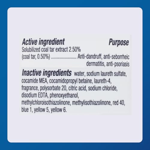 Major Thera-Gel Therapeutic Shampoo - Original Strength - Coal Tar 0.50% - Helps Control The Symptoms of Seborrheic Dermatitis, Psoriasis, and Dandruff - 8.5 Fl Oz
