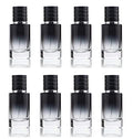 30ML Glass Perfume Spray Bottles Set - Refillable Travel Atomizers with Black Lid