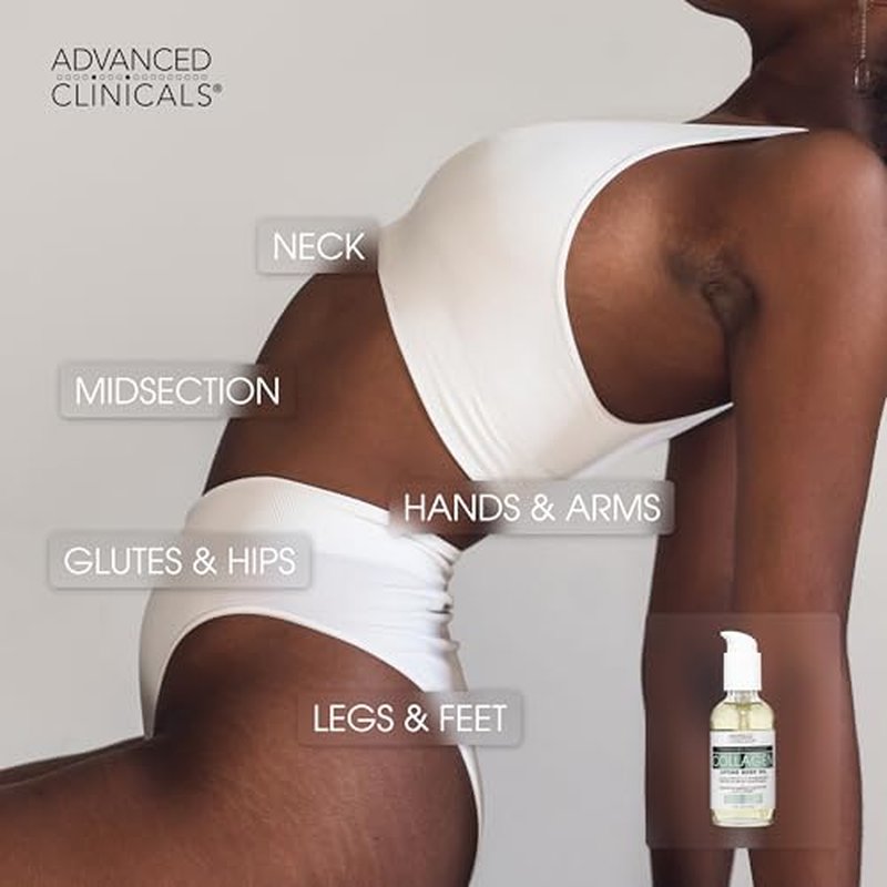 Advanced Clinicals Manuka Honey Hydrating Cream + Collagen Lifting Body Oil Set