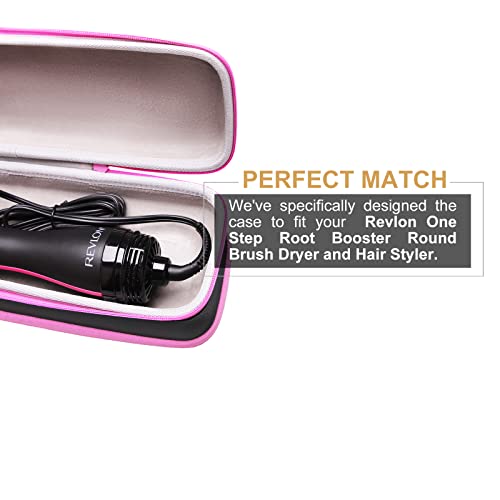 LTGEM EVA Hard Case for Revlon One Step Root Booster Round Brush Dryer and Hair Styler - Travel Protective Carrying Storage Bag