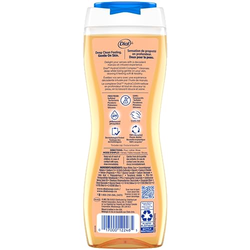 Dial Body Wash, Pamper & Indulge Marula Oil, 16 fl oz (Pack of 6)