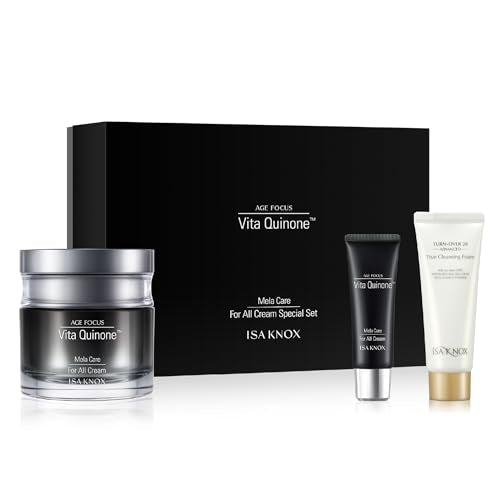 ISA KNOX Age Focus Mela Care Cream Set (3.7fl oz) - Dark Spot Moisturizer by LG Beauty. Niacinamide, Collagen, Vitamin B12, Vitamin C Derivatives.