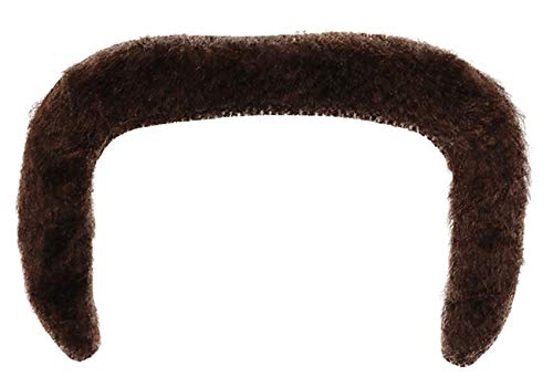 Men's Long Curly Blonde Rocker Mullet Wig with Mustache and Accessories