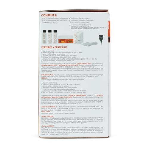 Brazilian Straightening Kit for Natural Hair - Formaldehyde-Free Smoothing & Frizz Control