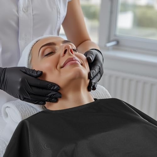 Black Hair Salon Capes 5 Pack Waterproof Barber Capes 55x47 Inches - Variation of THIS listing 5