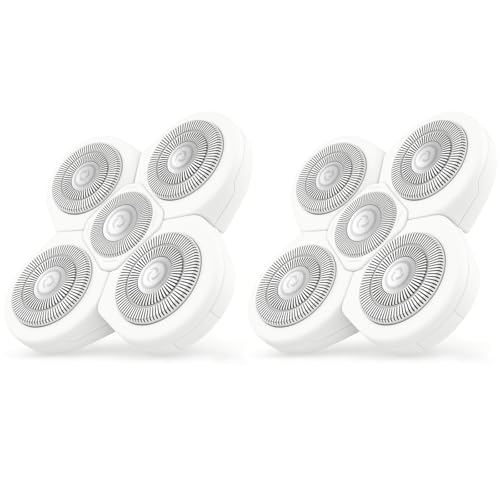 Compatible with Freebirds Replacement Blades Women White,5-Blade Rotary Refill Compatible with Freebirds Shaver for Women,Waterproof,2Pack.