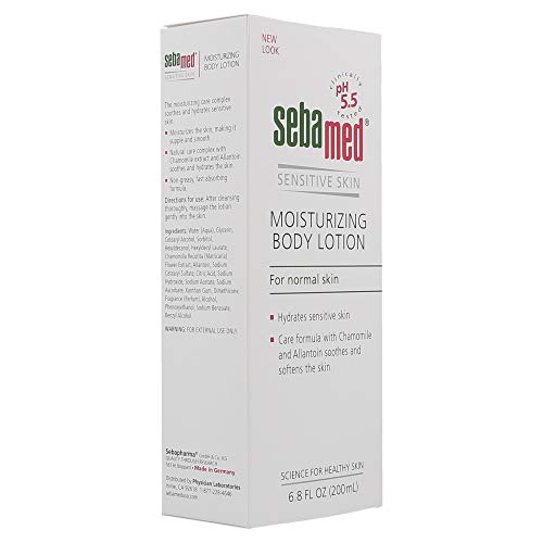 Sebamed Moisturizing Lotion pH 5.5 for Sensitive Skin Dermatologist Recommended Moisturizer 6.8 Fluid Ounces (200 Milliliters)