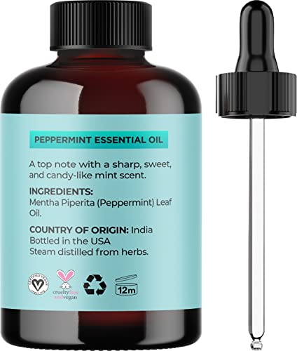 Peppermint & Rosemary Hair Growth Oil Set - Nourishing Hair Treatment Oils 4 Fl Oz