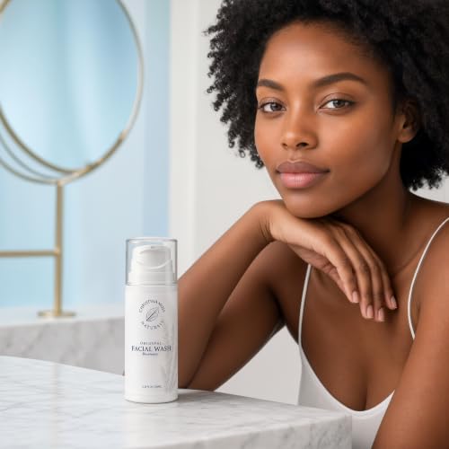 Rosemary Facial Cleanser for All Skin Types - Gentle Hydrating Face Wash 3.38 oz