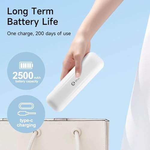 Reva V3 Sonic Electric Toothbrush for Adults - White, 5 Modes, 200-Day Battery & 4 Brush Heads