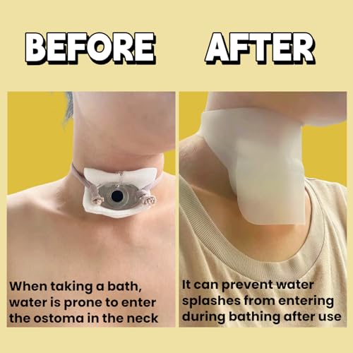 Waterproof Tracheostomy Shower Cover - Silicone Neck Guard for Post-Tracheotomy Patients
