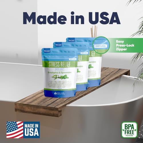 Relaxing Bath Salt 3 Pack - 32 Ounce Pouches for Spa & Soak - Better Bath Better Body