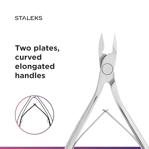 STALEKS PRO Expert 80 Professional 9mm Cuticle Nippers for Manicure