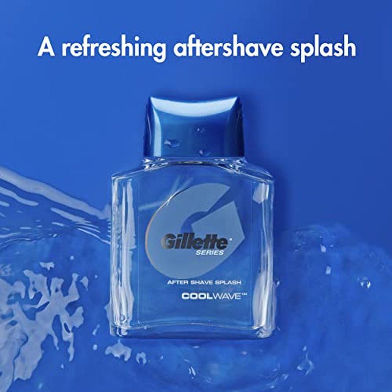 Gillette After Shave for Men, 3.3 fl oz | Cool Wave | Lotion | Series