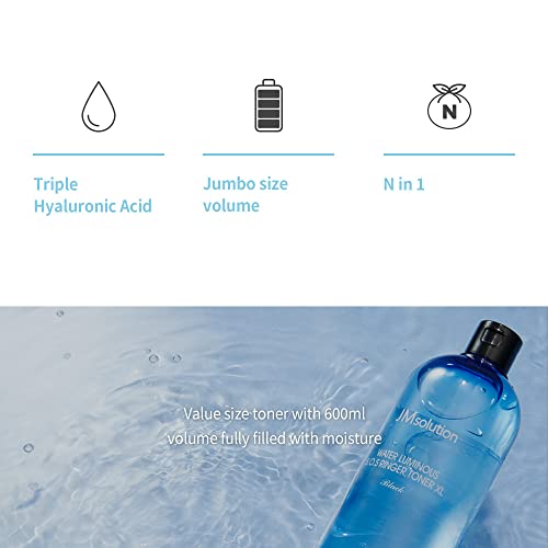 JMsolution Water Luminous Toner X Large 600ml (20.28floz) Black -Korea Skin Care Moisture