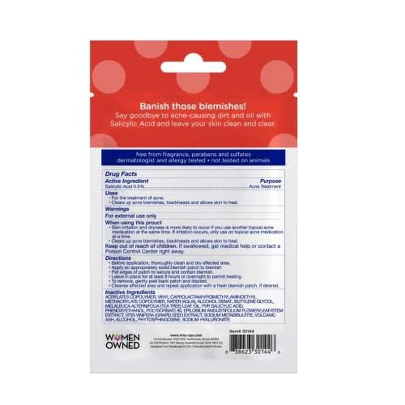 Miss Spa Clear Blemish Patches, Acne Dots, Pimple Patches For Face, Reduce Acne & Calm Redness, Invisible Spot Treatment, Dermatologist Tested,16 pack