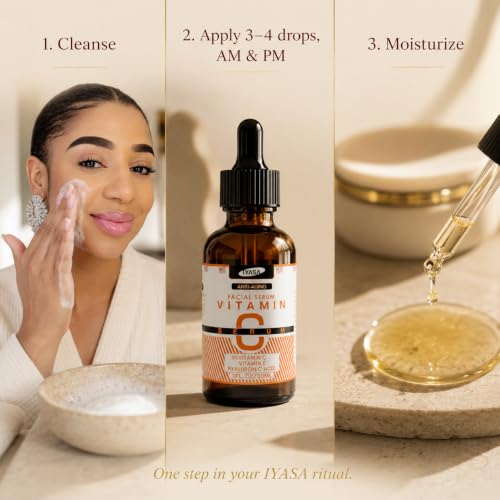 Vitamin C Face Serum for Dark Spots & Hyperpigmentation - Brightening & Hydrating, 30ml