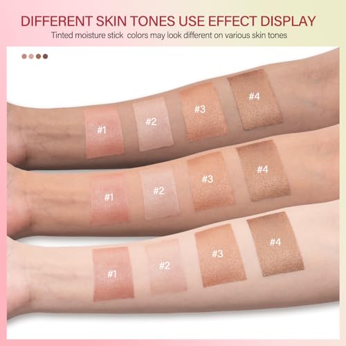 Bronzer Stick, Facial Contouring Stick,Cream Contour Stick, Facial Contouring Stick,Highlight Contour Makeup Long Lasting, Face Bronzer, Face Shaping,02,Rich Glow&04,Beach Glow