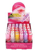 Fruit Flavored Lip Gloss Set - Kissing & Shine Lip Gloss 36 Pieces