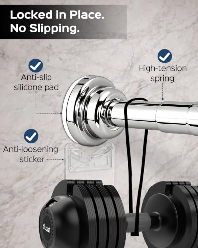 KaiwayInno Chrome Rainfall Shower Head & Handheld Combo with Adjustable Slider, 2-in-1 Dual Shower System